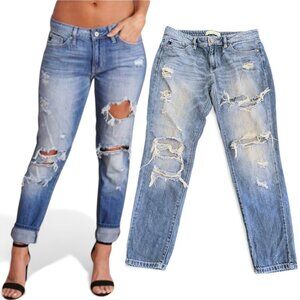 Kancan Distressed Boyfriend Jeans sz 7 sz 27
